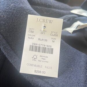 J. Crew Navy Wool-Blend Blazer Jacket